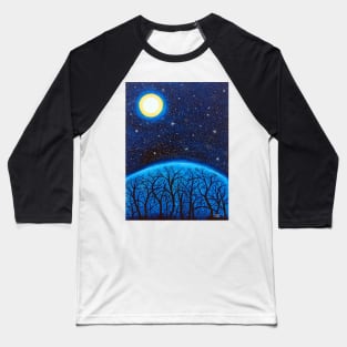 'MOON OVER THE MOUNTAIN' Baseball T-Shirt